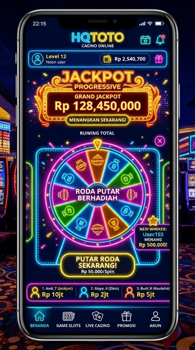 Layar utama hqtoto — antarmuka bersih setelah instalasi